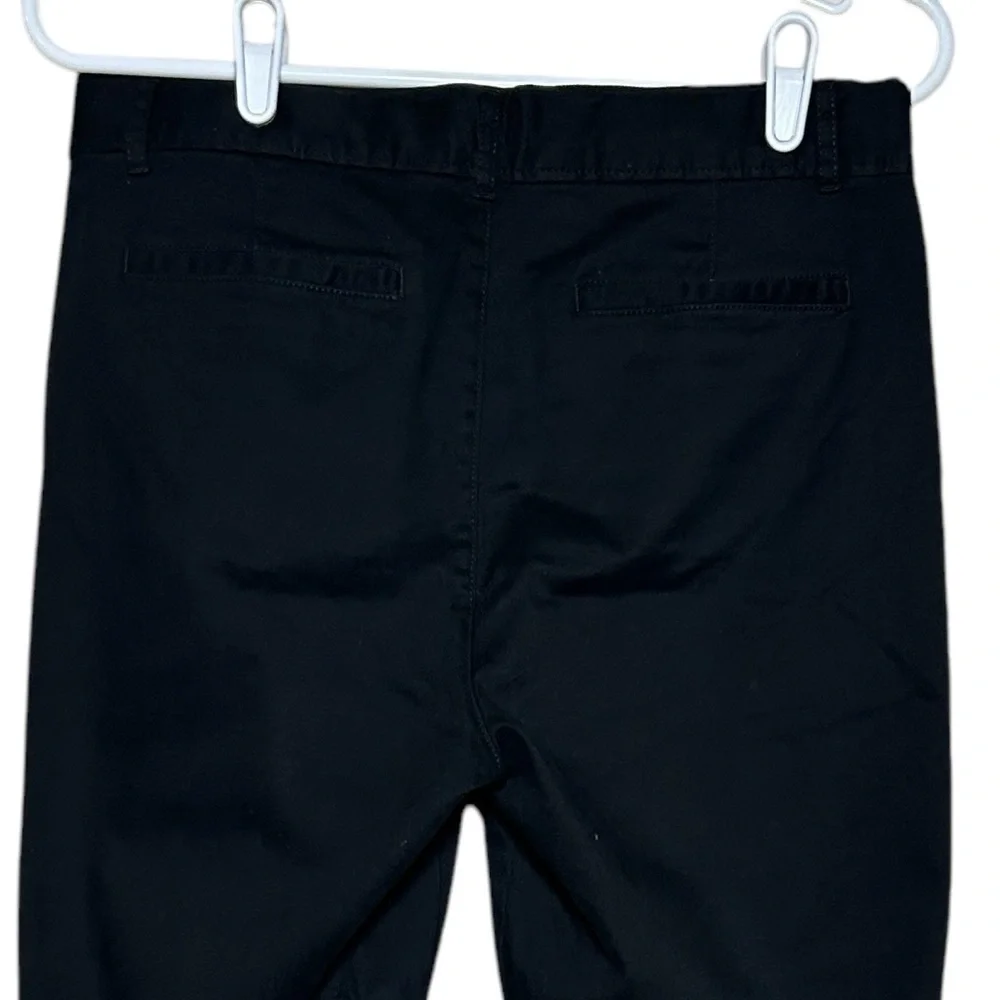 The Children's Place Boys Black Uniform Chino Pants Sz 12 Husky Adjustable Waist